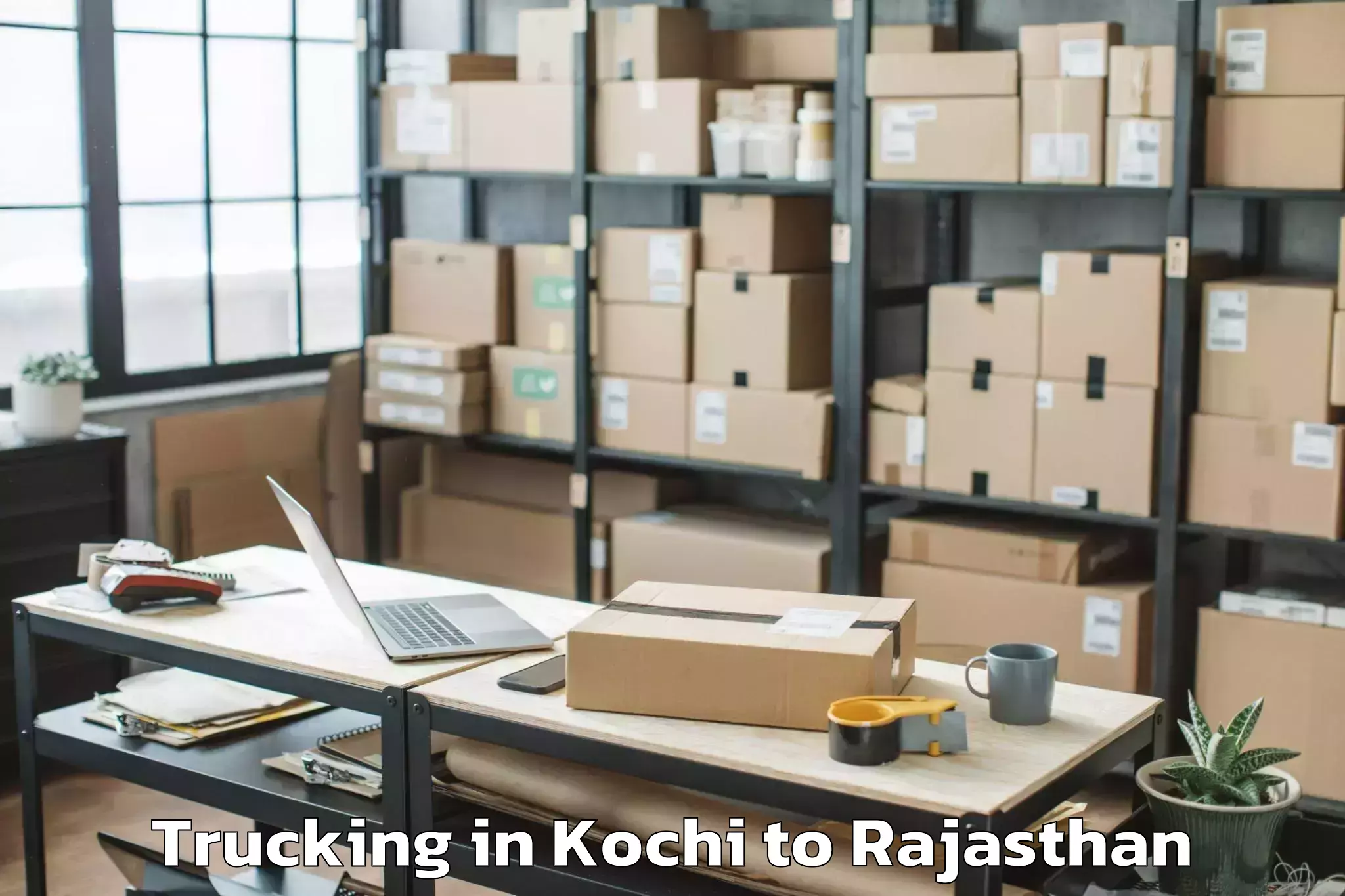 Quality Kochi to Nims University Jaipur Trucking